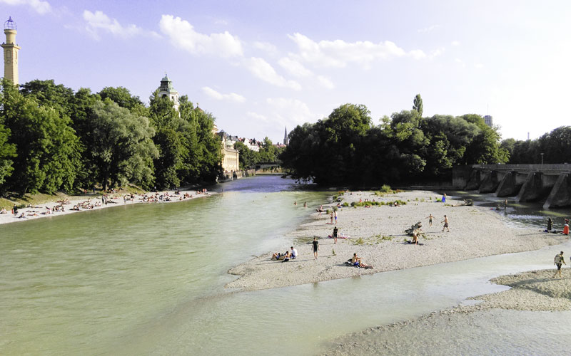 München Haidhausen Isarufer